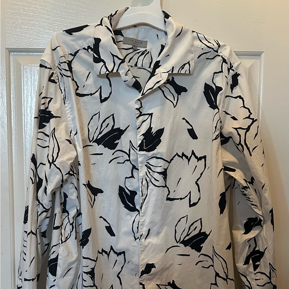 Ted Baker White Floral Shirt